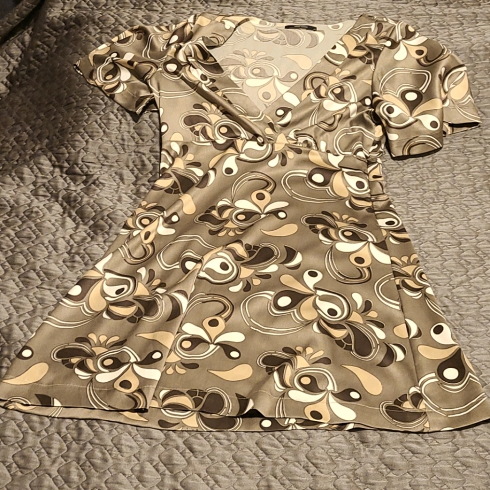 Groovy paisley print beige dress by Vero Moda